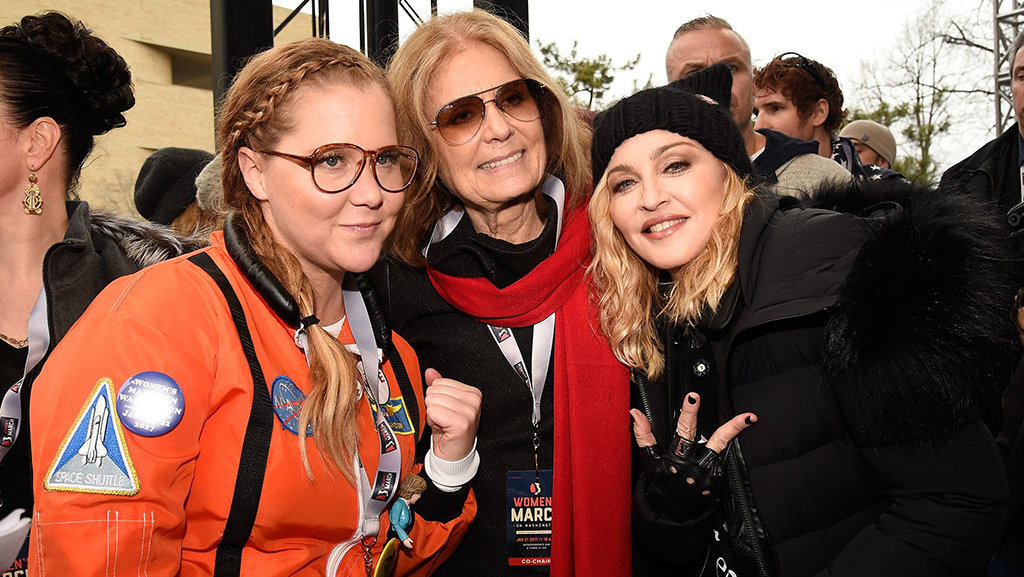 Эми Шуммер, Мадонна и Глория Стейнем. Фото: eonline