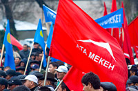Opposition Rally on 27, March 2009, Bishkek, Kyrgyzstan, photo by Timur Rayimkulov