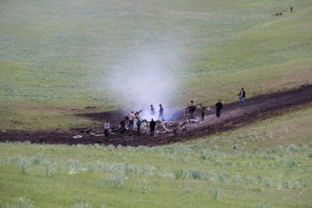 Крушение американского военного самолета на севере Кыргызстана