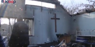Видео: Последствия пожара в лютеранской церкви на западе Бишкека
