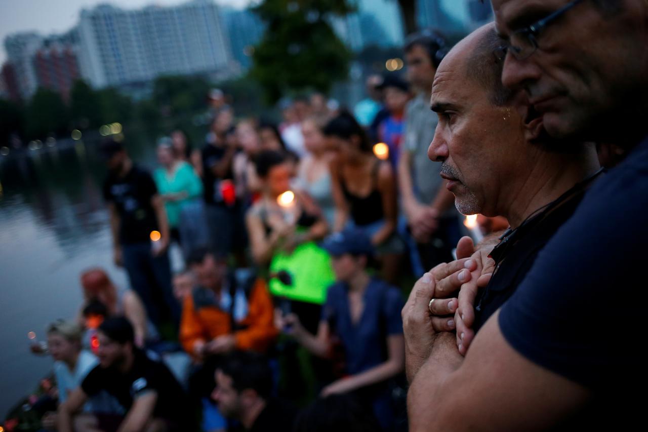 Акция памяти погибших в Орландо. Фото: Adrees Latif / Reuters