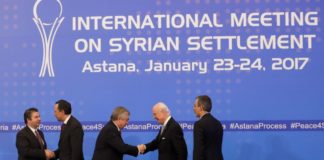 Россия, Иран и Турция договорились о прекращении огня в четырех зонах Сирии