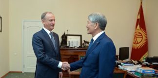 Атамбаев обсудил военное сотрудничество с секретарем Совбеза России