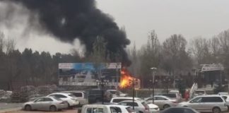 Бишкекский ресторан «Ала-Тоо» не пострадал от пожара — горел мусор