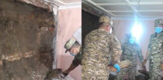 В Оше рухнула стена жилого дома. Погиб 75-летний мужчина