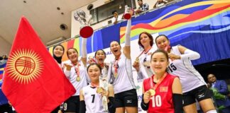 Женская сборная Кыргызстана по волейболу (U-20) выиграла зональный чемпионат Азии